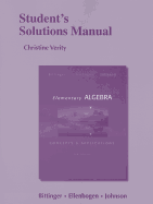 Student's Solutions Manual for Elementary Algebra:  Concepts & Applications